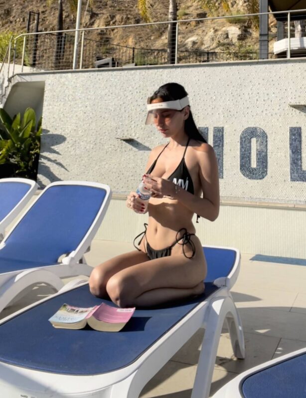 Iva Kovacevic -  In a bikini at roof pool in Los Angeles